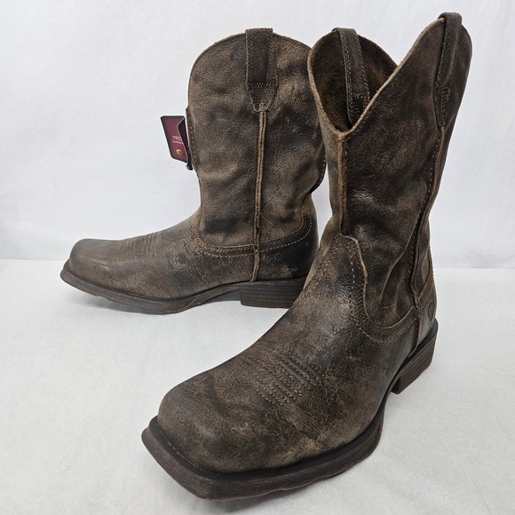 Ariat Rambler Western Boots 10025171 Antiqued Grey Men Size 8.5 Extra Wide - Picture 3 of 8